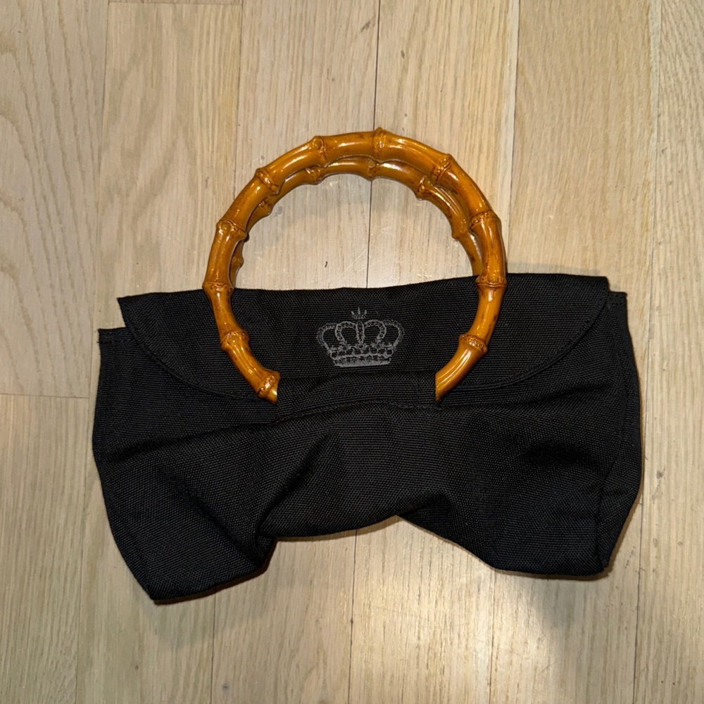 Adidas x Missy Elliot Black Clutch with Bamboo Handle